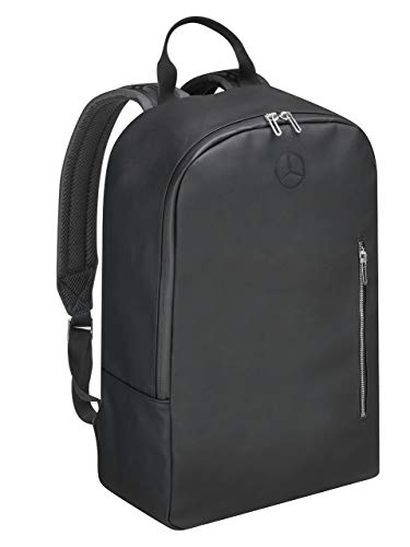 Mercedes-Benz Collection Rucksack Herren | Schwarzer wasserdichter Rucksack aus Polyurethan & Polyester in exklusivem Mercedes-Benz Design | schwarz von Mercedes-Benz