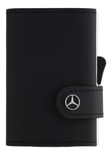 Mercedes-Benz Mini-Geldbörse Fahrzeugleder schwarz Rindleder von Mercedes-Benz