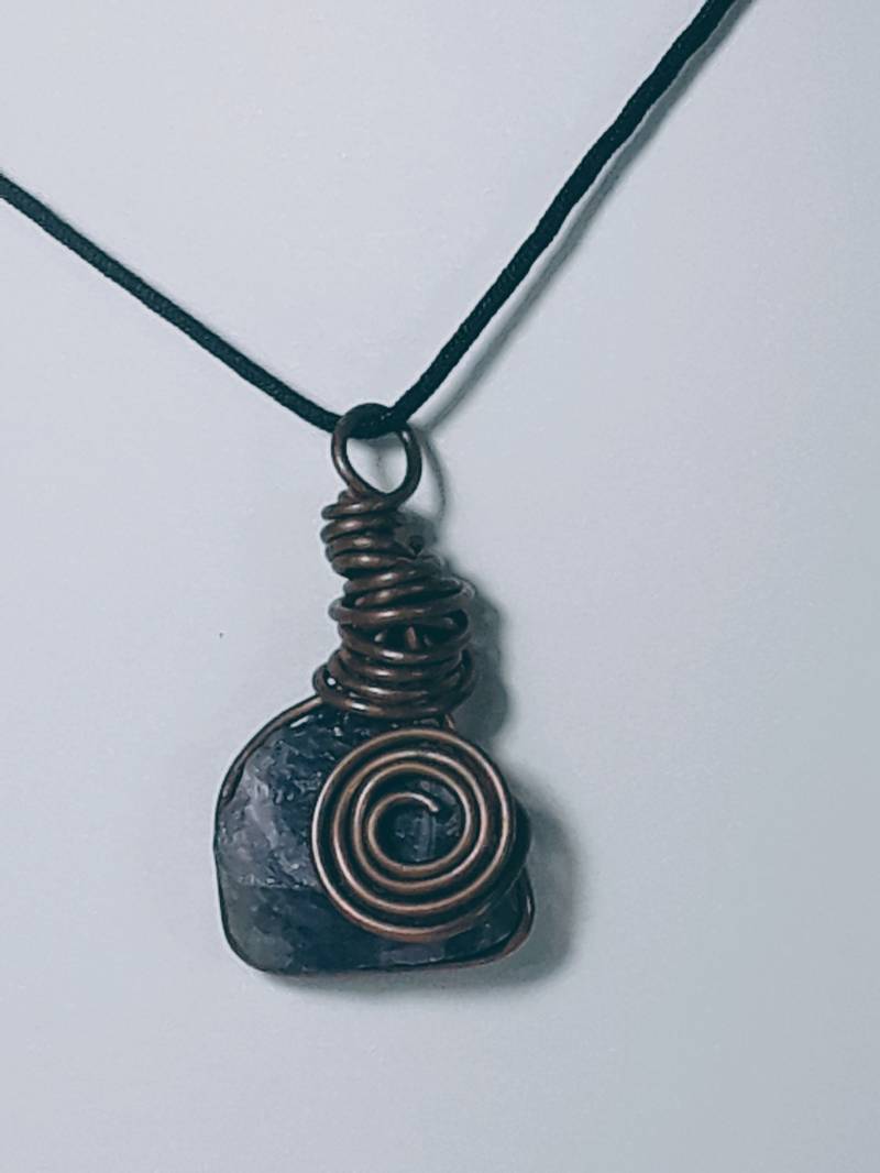 Amethyst Kupfer Halskette von Mercen