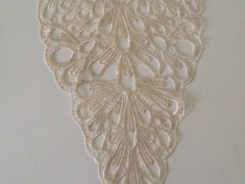 Beige Guipure-Spitzen-Applikation Zum Aufnähen, Ca. 2848 cm von Mercerievoilage