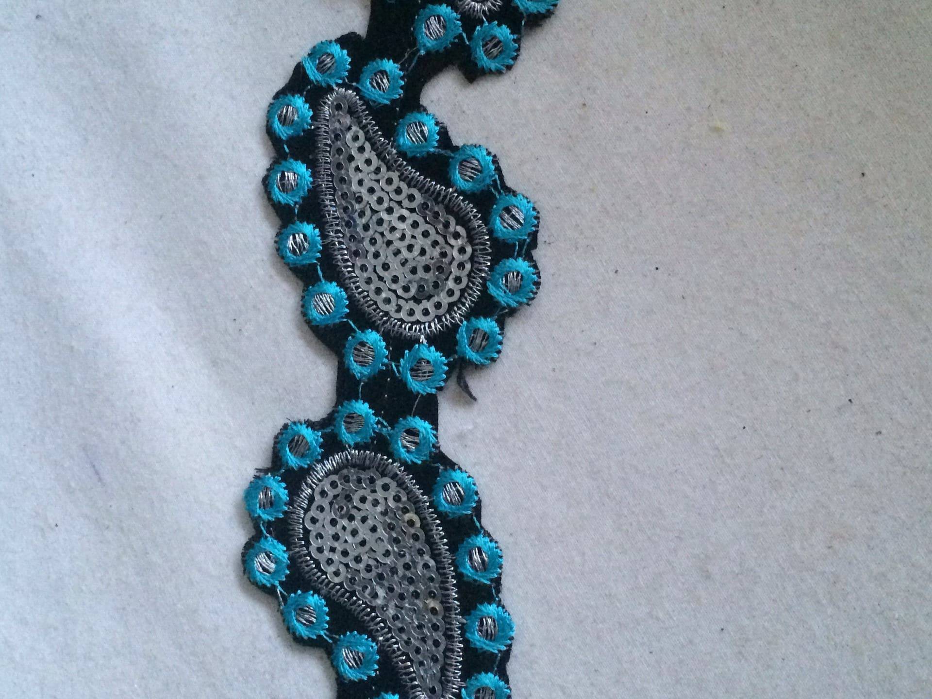 Bügelapplikationsband, 4 cm Breit von Mercerievoilage