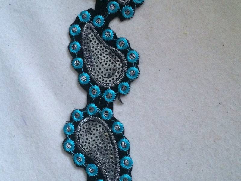 Bügelapplikationsband, 4 cm Breit von Mercerievoilage