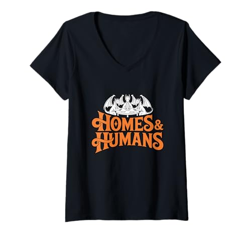 Damen Gaming Homes & Humans Funny Table Top RPG Parodie Dragon Game T-Shirt mit V-Ausschnitt von Merch For Gamers