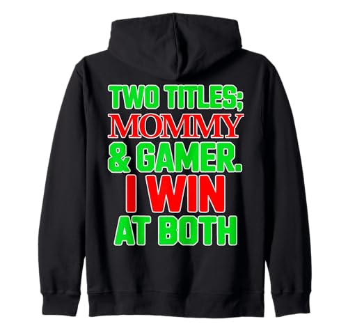 Mama & Gamer Ich gewinne bei Both Cute Mother Christmas Gaming Mom Kapuzenjacke von Merch For Gamers