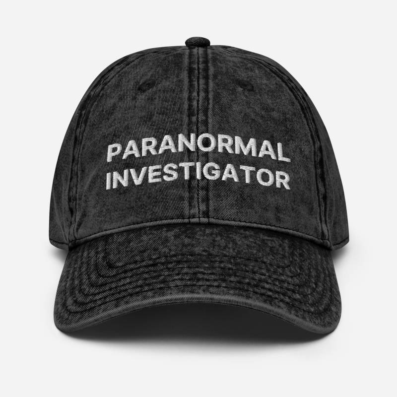 Paranormal Ermittler Hut | Bestickte Dad Cap - Geisterjagd Cryptid Kopfbedeckung Cap von MerchBrandy