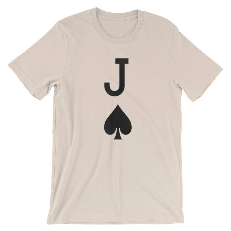 Jack Of Spades Spielkarte Kostüm T-Shirt, Schwarze Poker-Karte Kostüm-T-Shirt, Nachhaltig, Unisex Jack Of Spades Spielkarte Kostüm T-Shirt, Schwarze Poker-Karte Kostüm-T-Shirt, Nachhaltig, Unisex von MerchOwl