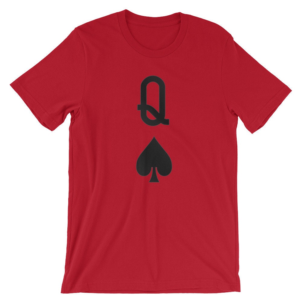 Königin Der Pik Spielkarte Kostüm T-Shirt - Schwarze Poker Karte Nachhaltig Halloween T-Shirt Tshirt Unisex Königin Der Pik Spielkarte Kostüm T-Shirt - Schwarze Poker Karte Nachhaltig Halloween T-Shirt Tshirt Unisex von MerchOwl
