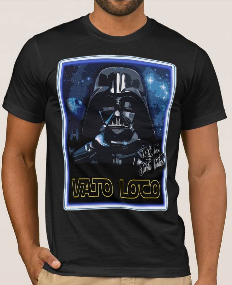 Tshirt Men Gangster T-Shirt Darth Vader Vato Loco Chicano Cholo Thug Gangsta Gangsters 5Xl 4Xl 3Xl Xxl Xl L M S Black White Gray von MerchTeeShop