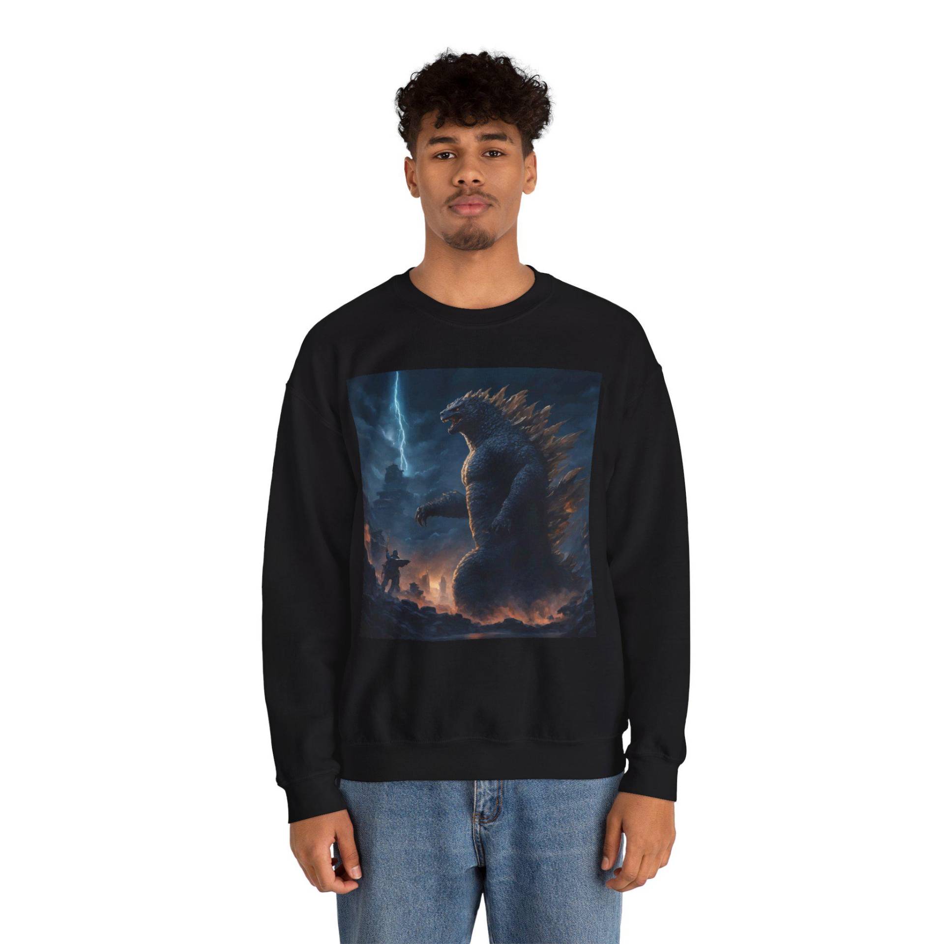 Godzilla Sweatshirts For Men Kaiju Unisex Crewneck Sweatshirt Gojira Monster Movie Fan Gift Godzilla Sweatshirts For Men Kaiju Unisex Crewneck Sweatshirt Gojira Monster Movie Fan Gift von MerchTeeShop