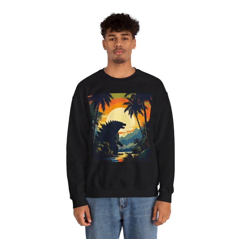 Godzilla Sweatshirts For Men Kaiju Unisex Sweatshirt Gojira Monster Crewneck Jumper Giant Lizard Sweater Japanese Pullover von MerchTeeShop