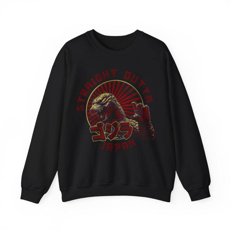 Sweatshirts For Men Godzilla Kaiju Unisex Sweatshirt Movie Monster Crewneck Jumper Retro Gojira Pullover Japanese Creature Apparel von MerchTeeShop