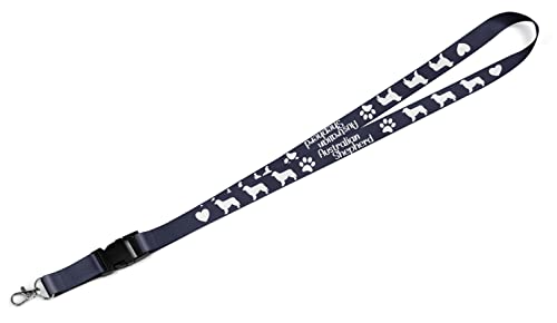 Merchandise for Fans Lanyard Schlüsselanhänger Schlüsselband mit Karabiner blau: Hund Australian Shepherd von Merchandise for Fans