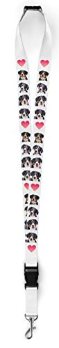 Merchandise for Fans Lanyard Schlüsselanhänger Schlüsselband mit Sicherheitsverschluß und Karabiner/Hund Entlebucher Sennenhund 02 von Merchandise for Fans