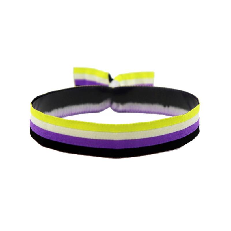 B-Ware Non Binary Flagge Armband von Merchbaendchen
