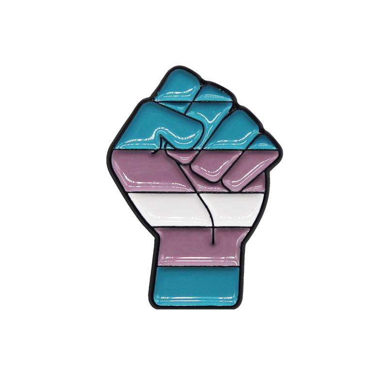 Blm Trans - Emaille Pin von Merchbaendchen