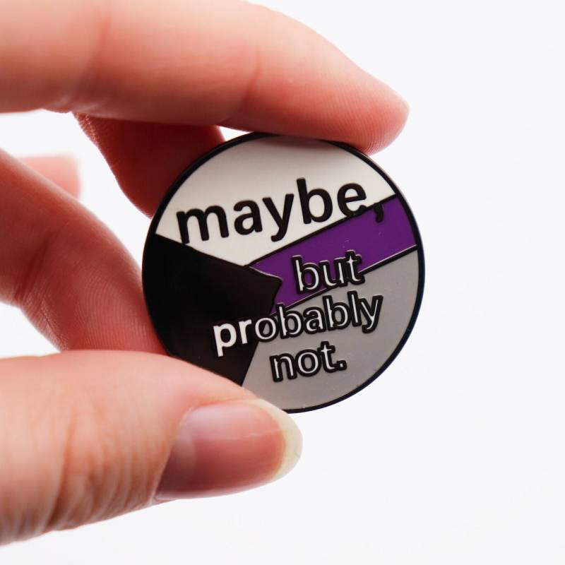 Maybe | Demi - Emaille Pin von Merchbaendchen