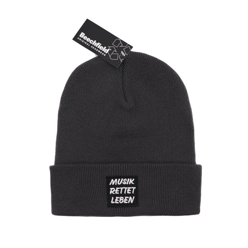Musik Rettet Leben Beanie/Mütze - 100% Recyceltes Polyester von Merchbaendchen