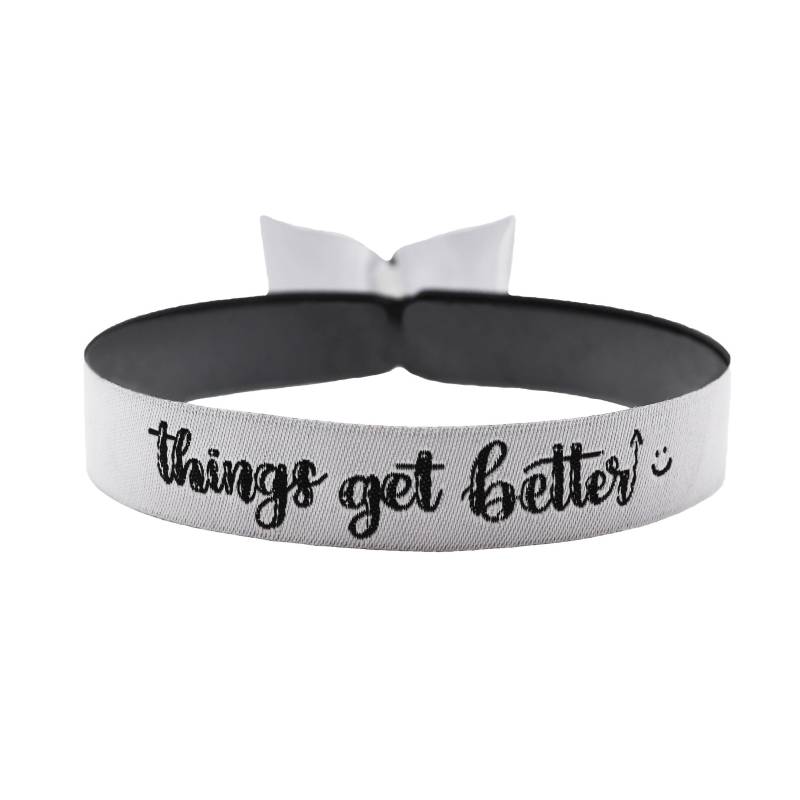 Things Get Better Armband von Merchbaendchen