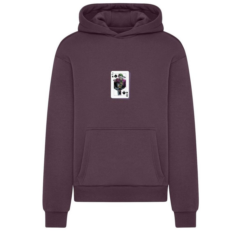 Merchcode Hoodie Batman The Joker Card Fluffy Hoodie von Merchcode