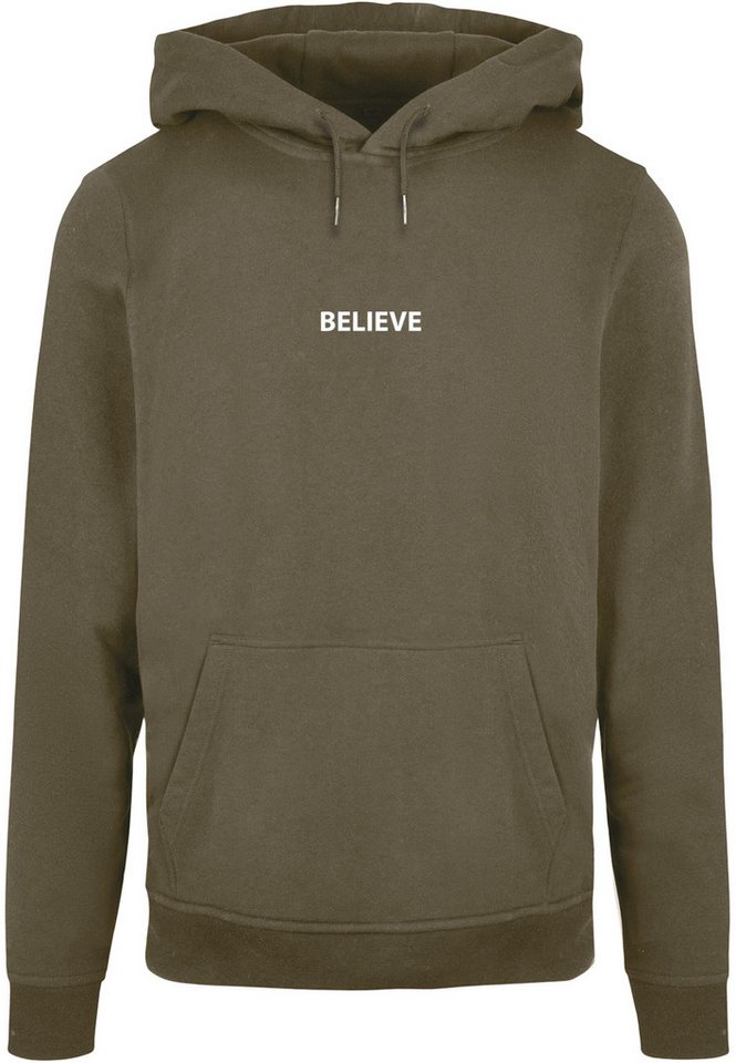 Merchcode Kapuzensweatshirt Merchcode Herren Believe Front Basic Hoody (1-tlg) von Merchcode