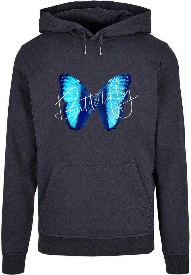 Merchcode Kapuzensweatshirt Merchcode Herren Butterfly Blue Basic Hoody (1-tlg) von Merchcode