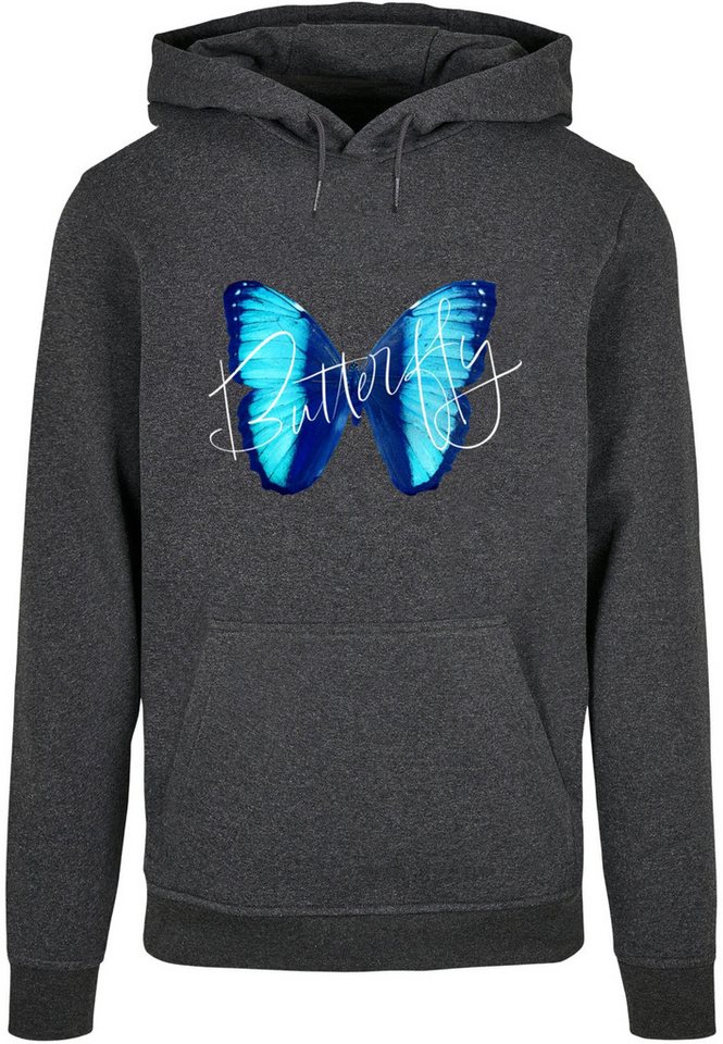 Merchcode Kapuzensweatshirt Merchcode Herren Butterfly Blue Basic Hoody (1-tlg) von Merchcode