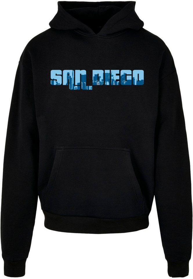 Merchcode Kapuzensweatshirt Merchcode Herren Grand San Diego Skyline Ultra Heavy Hoody (1-tlg) von Merchcode