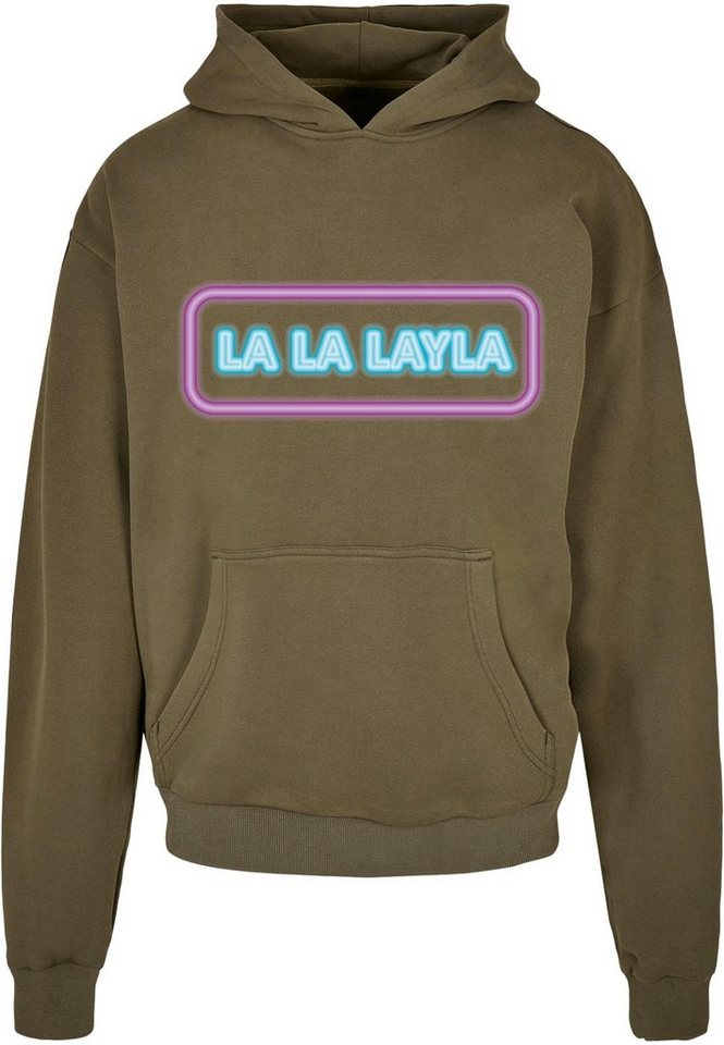 Merchcode Kapuzensweatshirt Merchcode Herren LA LA LAYLA Ultra Heavy Hoody (1-tlg) von Merchcode