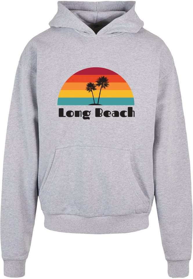 Merchcode Kapuzensweatshirt Merchcode Herren Long Beach Ultra Heavy Hoody (1-tlg) von Merchcode