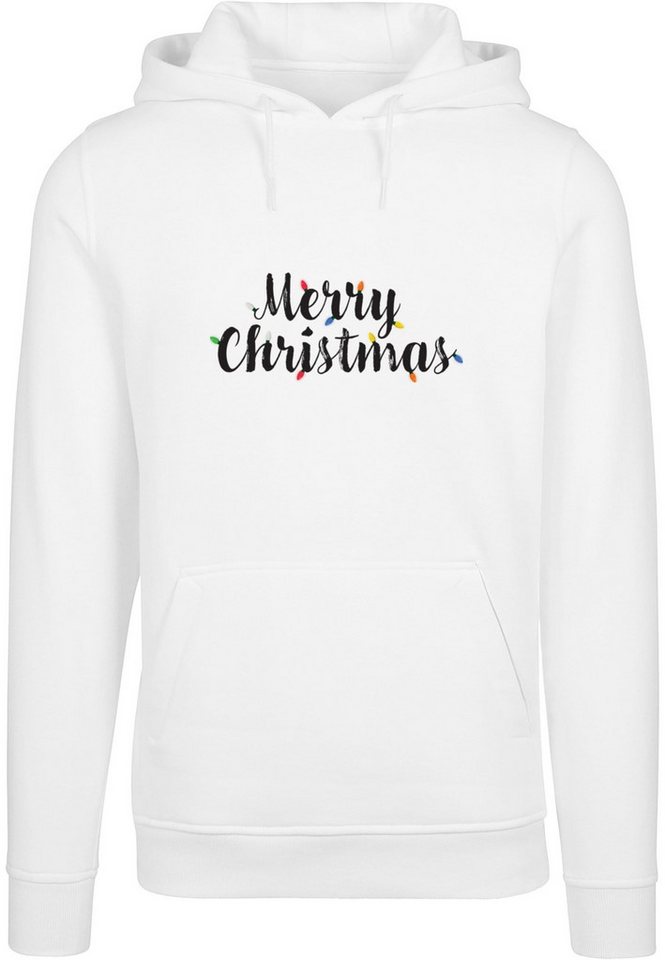 Merchcode Kapuzensweatshirt Merchcode Herren Merry Christmas Lights Heavy Hoody (1-tlg) von Merchcode