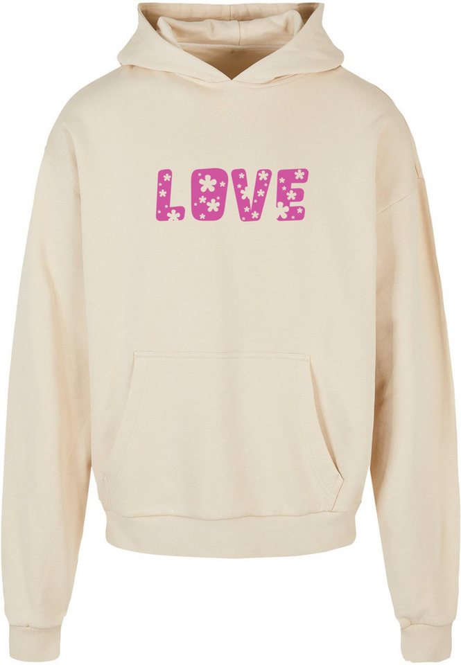 Merchcode Kapuzensweatshirt Merchcode Herren Valentines Day - Flowers Love Ultra Heavy Hoody (1-tlg) von Merchcode