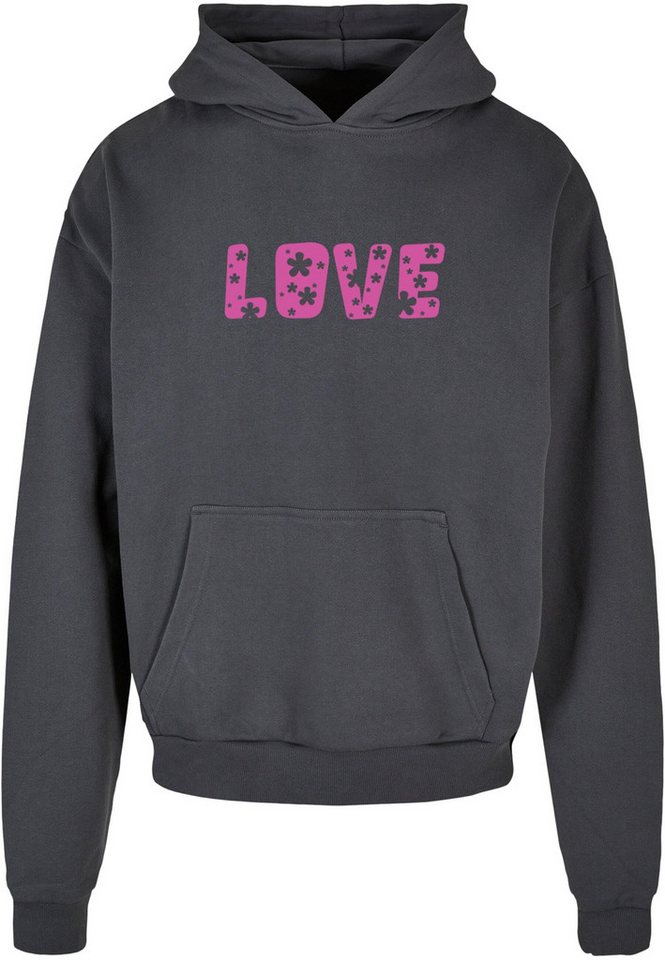 Merchcode Kapuzensweatshirt Merchcode Herren Valentines Day - Flowers Love Ultra Heavy Hoody (1-tlg) von Merchcode