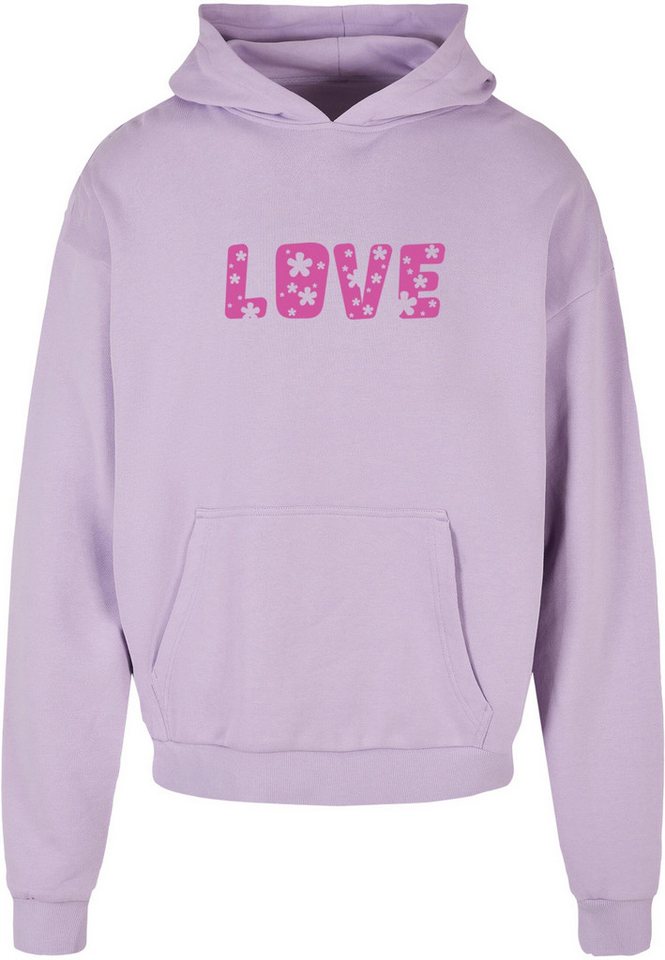 Merchcode Kapuzensweatshirt Merchcode Herren Valentines Day - Flowers Love Ultra Heavy Hoody (1-tlg) von Merchcode