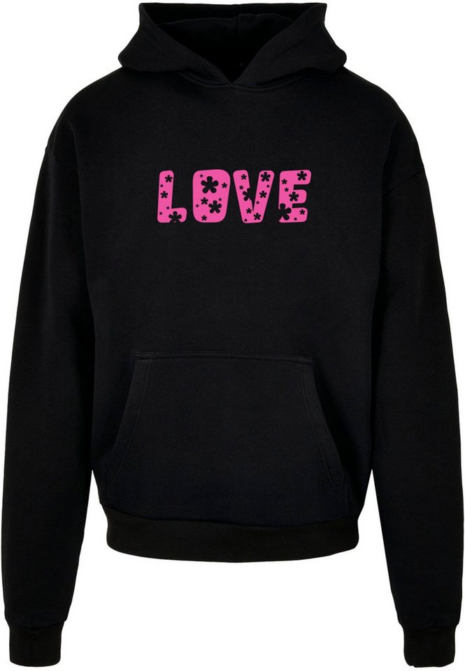 Merchcode Kapuzensweatshirt Merchcode Herren Valentines Day - Flowers Love Ultra Heavy Hoody (1-tlg) von Merchcode