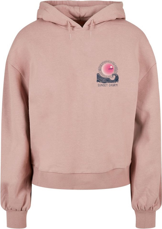 Merchcode Hoodie Ladies Sunset Charm Oversized Hoody von Merchcode