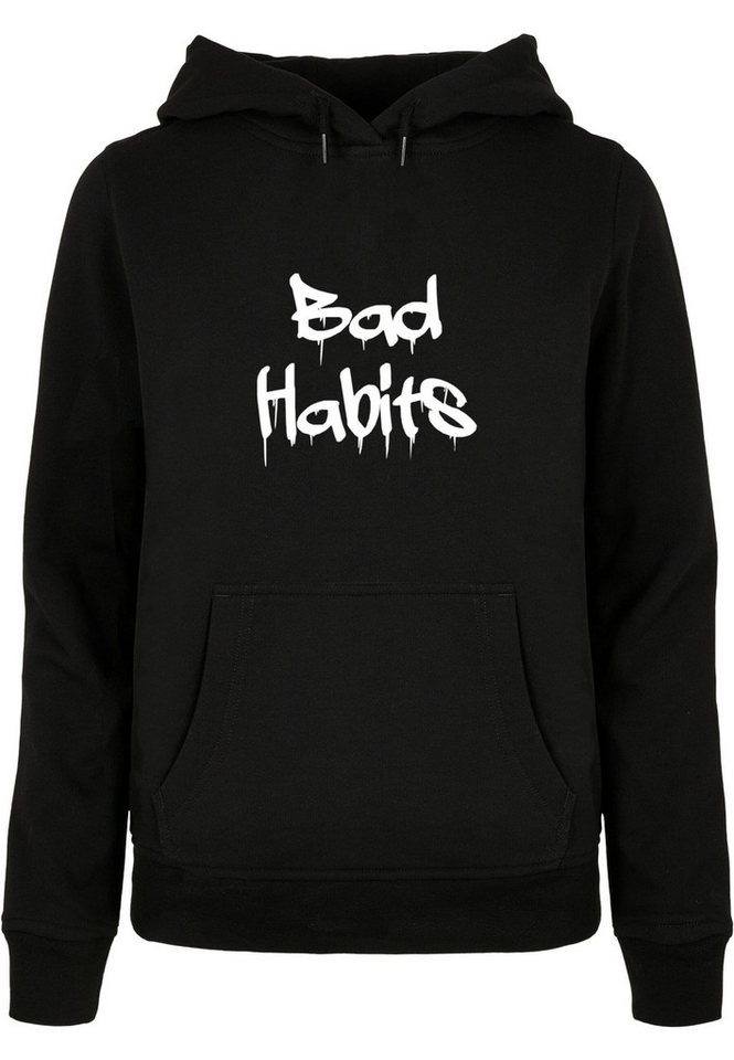 Merchcode Kapuzenpullover Merchcode Damen Ladies Bad Habits Basic Hoody (1-tlg) von Merchcode