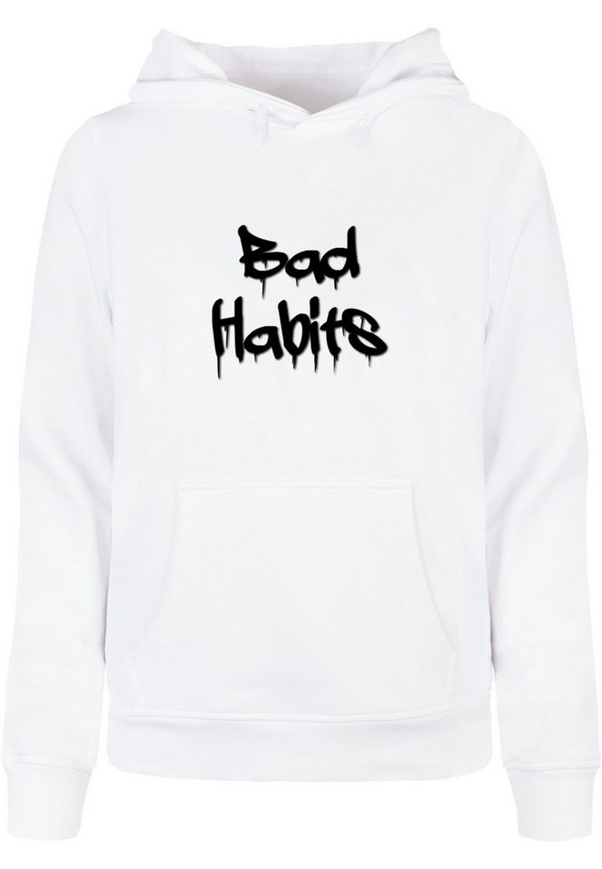 Merchcode Kapuzenpullover Merchcode Damen Ladies Bad Habits Basic Hoody (1-tlg) von Merchcode