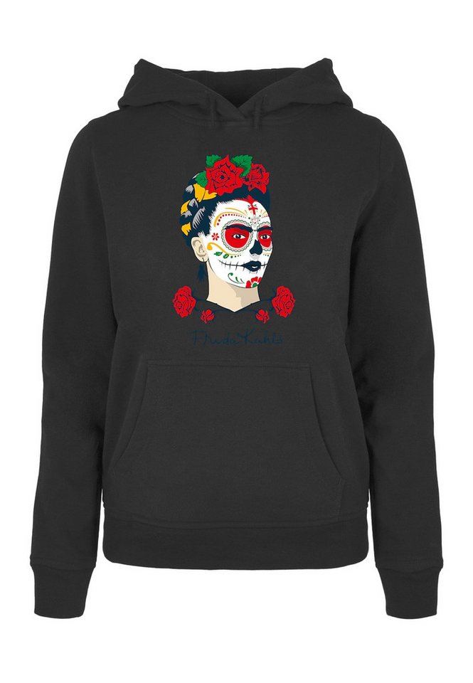 Merchcode Kapuzenpullover Merchcode Damen Ladies Frida Kahlo - Dia de los muertos Hoody (1-tlg) von Merchcode