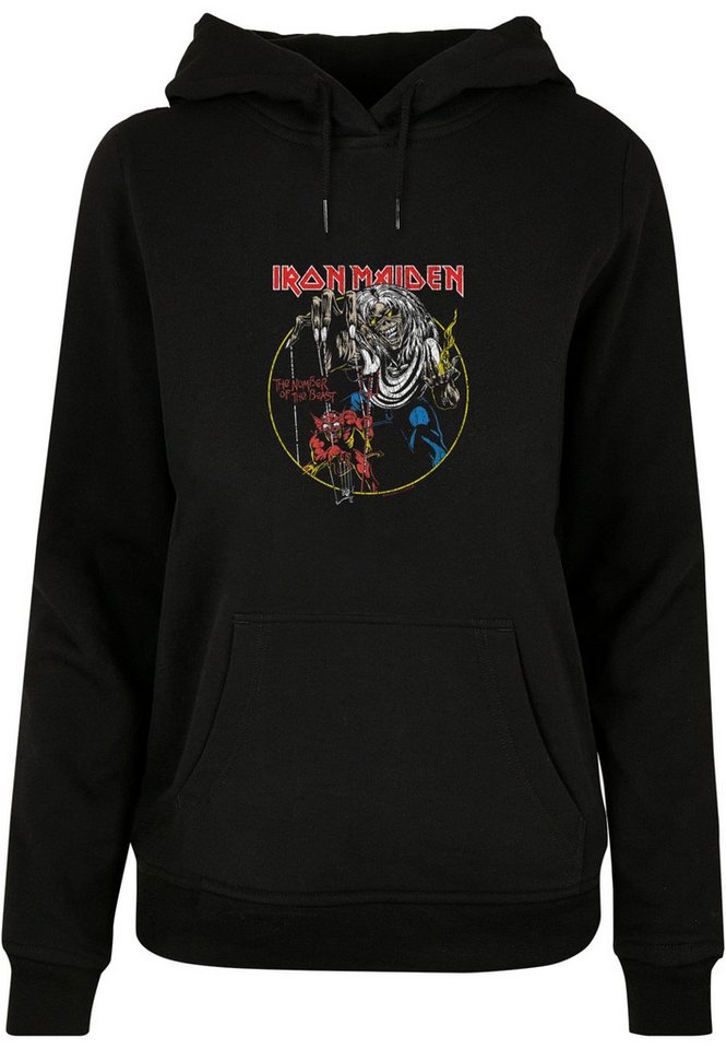 Merchcode Kapuzenpullover Merchcode Damen Ladies Iron Maiden - Colours Circle Basic Hoody (1-tlg) von Merchcode