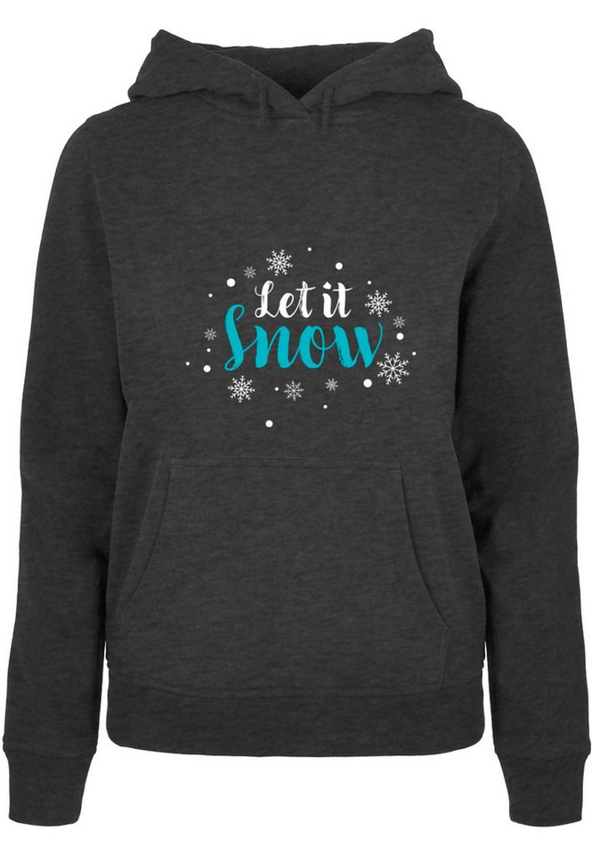 Merchcode Kapuzenpullover Merchcode Damen Ladies Let it snow Basic Hoody (1-tlg) von Merchcode