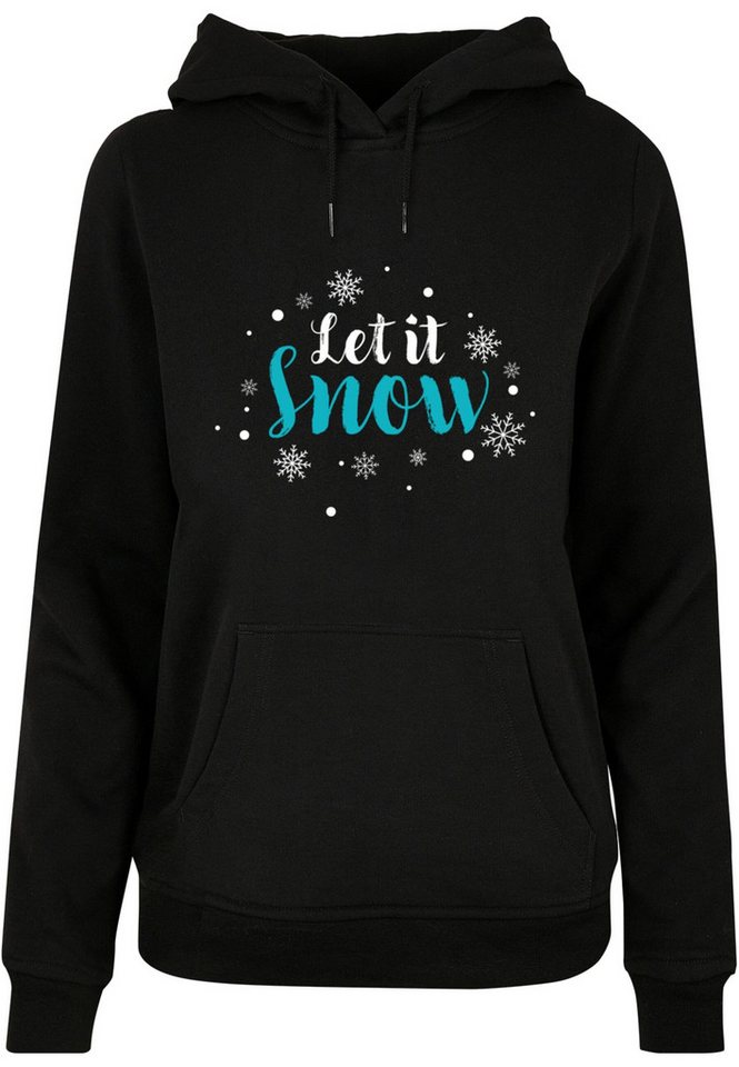 Merchcode Kapuzenpullover Merchcode Damen Ladies Let it snow Basic Hoody (1-tlg) von Merchcode