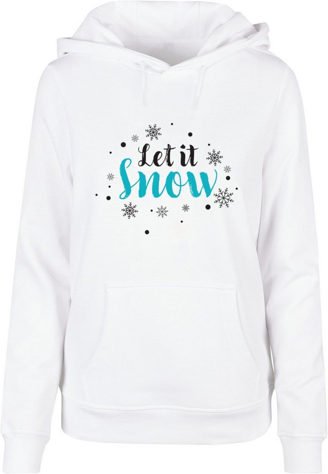 Merchcode Kapuzenpullover Merchcode Damen Ladies Let it snow Basic Hoody (1-tlg) von Merchcode