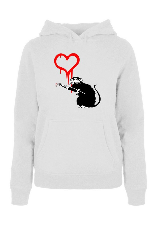 Merchcode Kapuzenpullover Merchcode Damen Ladies Love Rat Hoody (1-tlg) von Merchcode