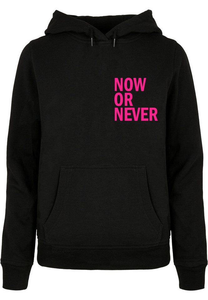 Merchcode Kapuzenpullover Merchcode Damen Ladies Now Or Never Basic Hoody (1-tlg) von Merchcode