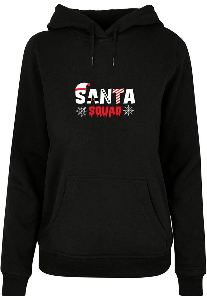 Merchcode Kapuzenpullover Merchcode Damen Ladies Santa Squad Basic Hoody (1-tlg) von Merchcode