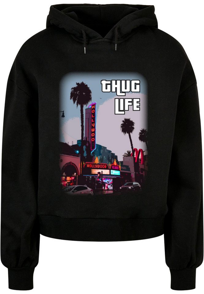 Merchcode Kapuzenpullover Merchcode Damen Laides Grand Thug Life Organic Oversized Hoody (1-tlg) von Merchcode