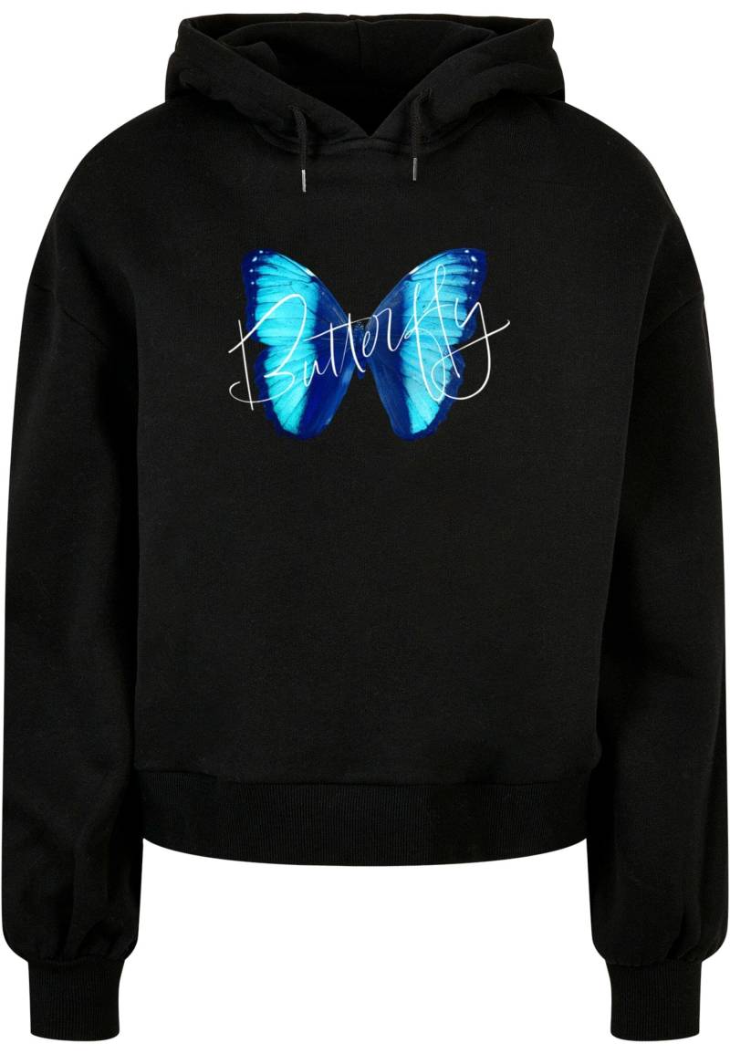 Merchcode Kapuzenpullover "Merchcode Damen Ladies Butterfly Blue Organic Oversized Hoody", (1 tlg.) von Merchcode