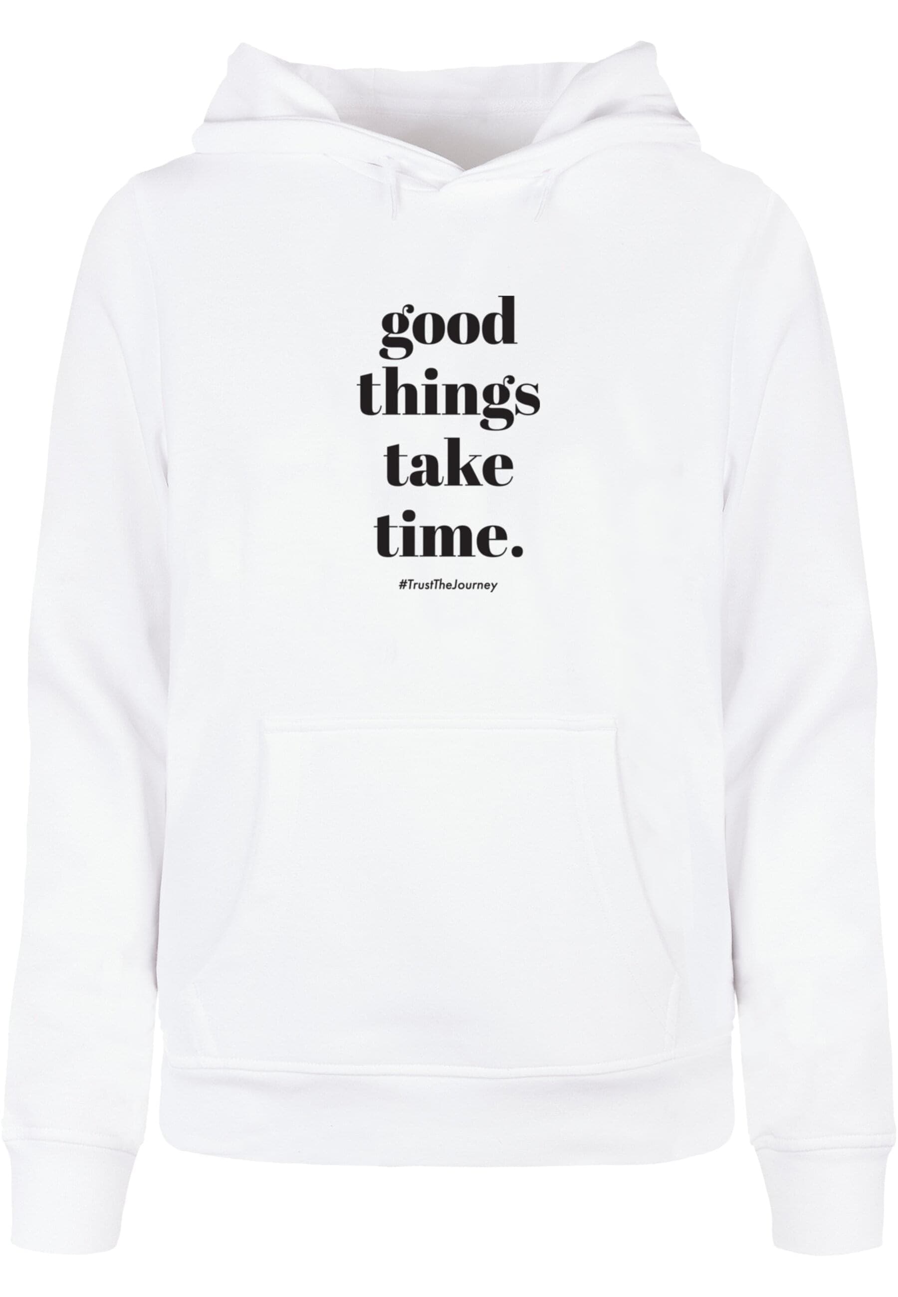 Merchcode Kapuzenpullover "Merchcode Damen Ladies Good Things Take Time Basic Hoody", (1 tlg.) Merchcode Kapuzenpullover "Merchcode Damen Ladies Good Things Take Time Basic Hoody", (1 tlg.) von Merchcode