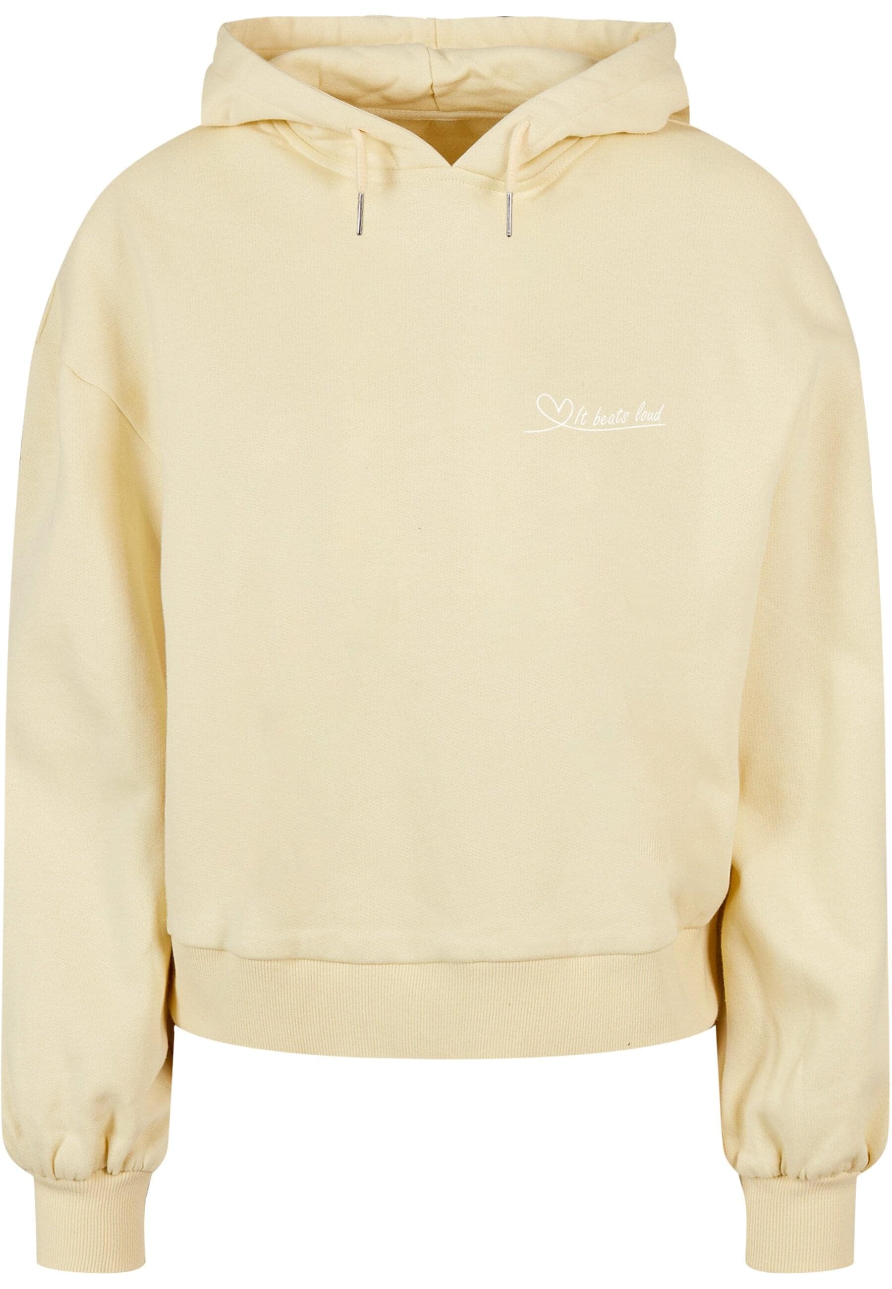 Merchcode Kapuzenpullover "Merchcode Damen Ladies It Beats Loud Organic Oversized Hoody", (1 tlg.) Merchcode Kapuzenpullover "Merchcode Damen Ladies It Beats Loud Organic Oversized Hoody", (1 tlg.) von Merchcode