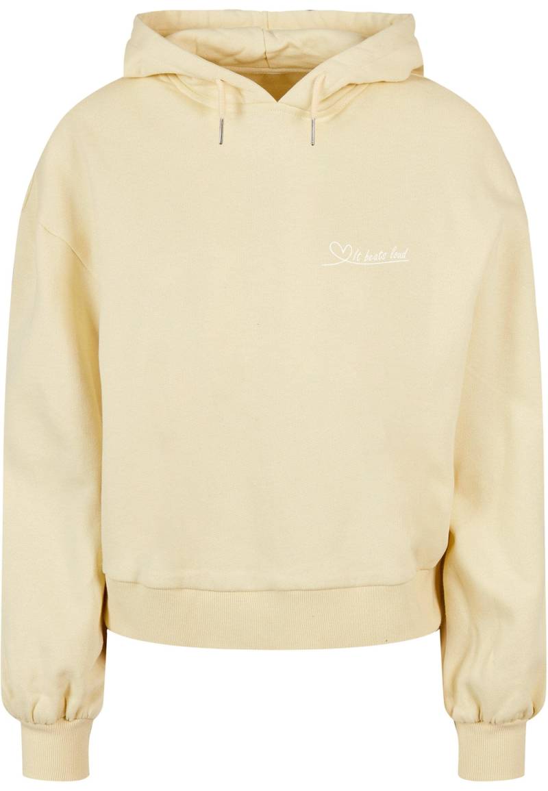 Merchcode Kapuzenpullover "Merchcode Damen Ladies It Beats Loud Organic Oversized Hoody", (1 tlg.) von Merchcode
